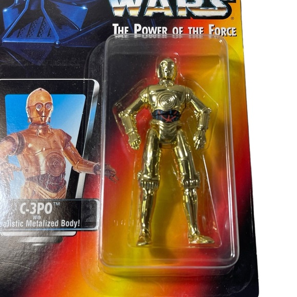 Kenner Star Wars The Power Of The Force C-3PO Realistic Metalized Body 1995 - Picture 5 of 16